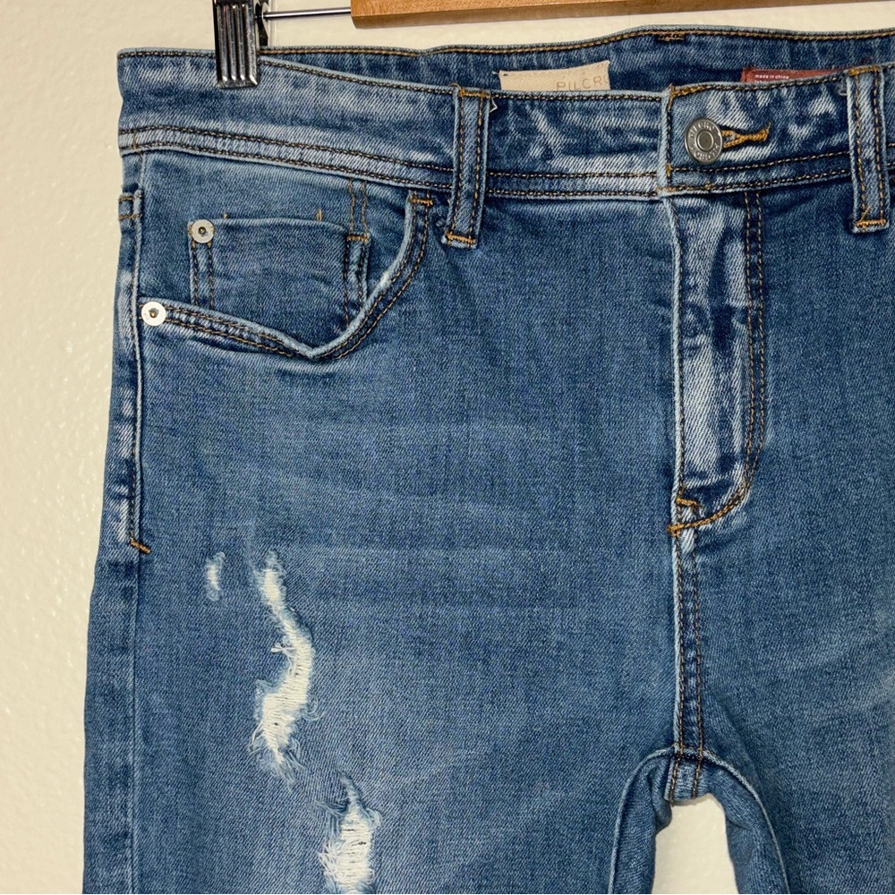 Pilcro Slim Boyfriend Crop jeans Woman's Size 29 distressed - Picture 8 of 16